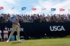 Rory McIlroy, of Northern Ireland, hits his tee shot on the 12th hole during a practice round for the U.S. Open golf tournament at Shinnecock Hills Golf Club in Southampton, N.Y., Wednesday, June 17, 2026.(AP Photo/David J. Phillip)