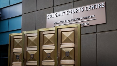 The Calgary Courts Centre is pictured in Calgary, Alta., Tuesday, Feb. 20, 2024. THE CANADIAN PRESS/Jeff McIntosh