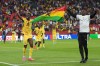 Ghana's players celebrate at the end of the World Cup Group L soccer match between Ghana and Panama in Toronto on June 17, 2026. (AP Photo/Stephanie Scarbrough)