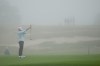 Chase Kyes lines up a putt on the first hole during the first round of the U.S. Open golf tournament at Shinnecock Hills Golf Club in Southampton, N.Y., Thursday, June 18, 2026.(AP Photo/David J. Phillip)