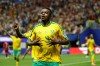 South Africa's Teboho Mokoena celebrates after scoring a penalty, his side's first goal during the World Cup Group A soccer match between Czechia and South Africa in Atlanta, Thursday, June 18, 2026. (AP Photo/Erik S. Lesser)