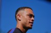 United States' Sergino Dest addresses the media during a training session ahead of the team's World Cup Group D soccer match against Australia in Seattle, Thursday, June 18, 2026. (AP Photo/Manu Fernandez)