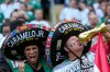 Mexico fans react during the World Cup Group A soccer match between Mexico and South Korea in Zapopan, near Guadalajara, Mexico, Thursday, June 18, 2026. (AP Photo/Natacha Pisarenko)