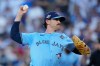 FILE - Toronto Blue Jays pitcher Shane Bieber throws against the Los Angeles Dodgers during the first inning in Game 4 of baseball's World Series, Oct. 28, 2025, in Los Angeles. (AP Photo/Brynn Anderson, File)