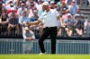 Wyndham Clark celebrates after a birdie on the 12th hole during the second round of the U.S. Open golf tournament at Shinnecock Hills Golf Club in Southampton, N.Y., Friday, June 19, 2026.(AP Photo/David J. Phillip)
