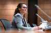 Caroline Maynard, information commissioner of Canada, prepares to appear before the Standing Committee on Access to Information, Privacy and Ethics on Parliament Hill in Ottawa on Monday, Feb. 9, 2026. THE CANADIAN PRESS/Justin Tang