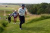 Bryson DeChambeau walks to the tee on the 15th hole during the first round of the U.S. Open golf tournament at Shinnecock Hills Golf Club in Southampton, N.Y., Thursday, June 18, 2026.(AP Photo/George Walker IV)