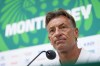 Tunisia's coach Herve Renard gives a press conference ahead of his World Cup Group F soccer match against Japan in Guadalupe, near Monterrey, Mexico, Friday, June 19, 2026.(AP Photo/Matias Delacroix)