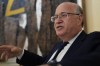 The President of the Inter-American Development Bank Ilan Goldfajn speaks to the Associated Press during an interview in Rome, Thursday, June 18, 2026. (AP Photo/Domenico Stinellis)