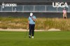 Rory McIlroy, of Northern Ireland, reacts after missing a putt on the 16th hole during the third round of the U.S. Open golf tournament at Shinnecock Hills Golf Club in Southampton, N.Y., Saturday, June 20, 2026.(AP Photo/David J. Phillip)