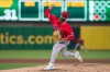 Los Angeles Angels pitcher Walbert Ureña throws during the fifth inning of a baseball game against the Athletics in West Sacramento, Calif., Saturday, June 20, 2026. (AP Photo/Nic Coury)