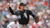 Chicago White Sox pitcher Davis Martin throws against the Detroit Tigers during the first inning of a baseball game Sunday, June 21, 2026, in Detroit. (AP Photo/Paul Sancya).