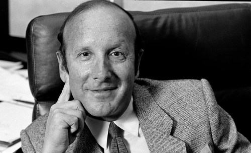 FILE - Record mogul Clive Davis is pictured in his New York office, Sept. 10, 1980. (AP Photo/Marty Reichenthal, File)