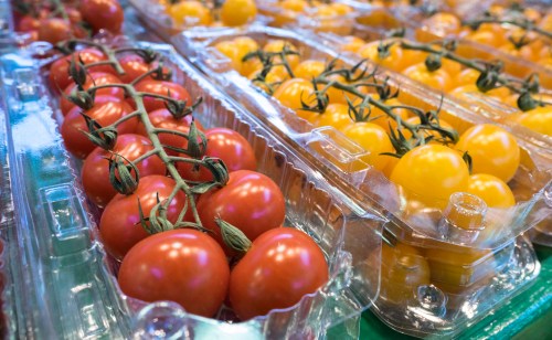 Cherry tomatoes are on display at the Jean Talon Market, Monday, January 11, 2016 in Montreal. THE CANADIAN PRESS/Paul Chiasson