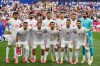 Iran team pose for a group photo prior to the World Cup Group G soccer match between Belgium and Iran in Inglewood, Calif., near Los Angeles, Sunday, June 21, 2026. (AP Photo/Andre Penner)