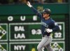 The Seattle Mariners' Cole Young celebrates a two-run home run against the Pittsburgh Pirates during the seventh inning in a baseball game, Tuesday, June 23, 2026, in Pittsburgh. (AP Photo/Philip G. Pavely)