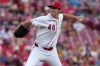 Cincinnati Reds pitcher Nick Lodolo delivers during the first inning of a baseball game against the Milwaukee Brewers, Tuesday, June 23, 2026, in Cincinnati. (AP Photo/Kareem Elgazzar)