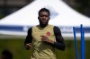 Canada's Alphonso Davies participates during a FIFA World Cup training session in Vancouver on Tuesday, June 23, 2026. THE CANADIAN PRESS/Ethan Cairns