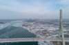 Construction continues on the Gordie Howe International Bridge, in Windsor, Ont., on Tuesday, Feb. 10, 2026. THE CANADIAN PRESS/Dax Melmer