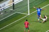 Haiti's Lenny Joseph (16) celebrates after Morocco goalkeeper Yassine Bounou, right, scored an own goal during the World Cup Group C soccer match between Morocco and Haiti in Atlanta, Wednesday, June 24, 2026. (AP Photo/Jacob Kupferman)