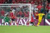 South Africa's Thapelo Maseko (12) scores the opening goal during the World Cup Group A soccer match between South Africa and South Korea in Guadalupe, near Monterrey, Mexico, Wednesday, June 24, 2026. (AP Photo/Matias Delacroix)