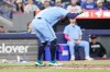 Toronto Blue Jays designated hitter George Springer (4) reacts after being struck out by Houston Astros pitcher Mike Burrows (50) during sixth inning MLB baseball action in Toronto on Wednesday June 24, 2026. THE CANADIAN PRESS/Chris Young
