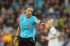 FILE - Referee Stephanie Frappart gestures during the Women's Euro 2025 final soccer match between England and Spain at St. Jakob-Park in Basel, Switzerland, Sunday, July 27, 2025. (AP Photo/Alessandra Tarantino, File)