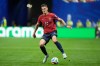 Czechia's Patrik Schick controls the ball during the World Cup Group A soccer match between Czechia and South Africa in Atlanta, Thursday, June 18, 2026. (AP Photo/Mike Stewart)