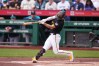 Pittsburgh Pirates' Brandon Lowe hits a solo home run off Seattle Mariners pitcher Bryce Miller during the first inning of a baseball game in Pittsburgh, Thursday, June 25, 2026. (AP Photo/Gene J. Puskar)