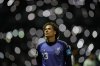 Mexico goalkeeper Guillermo Ochoa returns to the field after the half time during a World Cup Group A soccer match against Czechia in Mexico City, Wednesday, June 24, 2026. (AP Photo/Silvia Izquierdo)
