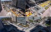 This combination of images shows Black Lives Matter plaza on 16th Street, NW, near the White House on March 10, 2025, top, as work was beginning to remove signage and markings, and on April 1, 2025, after the work was completed. (AP Photo)