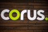 The Corus logo inside Corus Quay in Toronto is photographed on Friday, June 22, 2018. THE CANADIAN PRESS/Tijana Martin