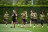 Canada players participate in a FIFA World Cup soccer training session, in Vancouver, on Thursday, June 25, 2026. THE CANADIAN PRESS/Darryl Dyck