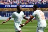 France's Ousmane Dembele celebrates with Kylian Mbappe, right, after scoring his side's third goal during the World Cup Group I soccer match between Norway and France in Foxborough, Mass., near Boston, Friday, June 26, 2026. (AP Photo/Martin Meissner)