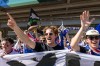 New Zealand soccer fans march to BC Place prior to a World Cup Group G soccer match against Egypt, in Vancouver, on Sunday, June 21, 2026. THE CANADIAN PRESS/Timothy Matwey