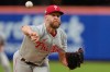 Philadelphia Phillies' Zack Wheeler pitches dsecond inning of a baseball game against the New York Mets Friday, June 26, 2026, in New York. (AP Photo/Frank Franklin II)
