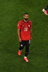 Egypt's Mohamed Salah (10) leaves the field after being substituted during the World Cup Group G soccer match between Egypt and Iran in Seattle, Friday, June 26, 2026. (AP Photo/Maddy Grassy)