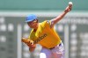 Boston Red Sox's Jake Bennett delivers a pitch to a New York Yankees batter in the first inning of a baseball game, Saturday, June 27, 2026, in Boston. (AP Photo/Steven Senne)