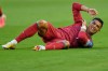 Portugal's Cristiano Ronaldo (7) reacts during the World Cup Group K soccer match between Colombia and Portugal in Miami Gardens, Fla., Saturday, June 27, 2026. (AP Photo/Rebecca Blackwell)