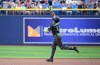 Tampa Bay Rays' Junior Caminero rounds the bases after his home run during the first inning of a baseball game against the Arizona Diamondbacks Saturday, June 27, 2026, in St. Petersburg, Fla. (AP Photo/Jason Behnken)
