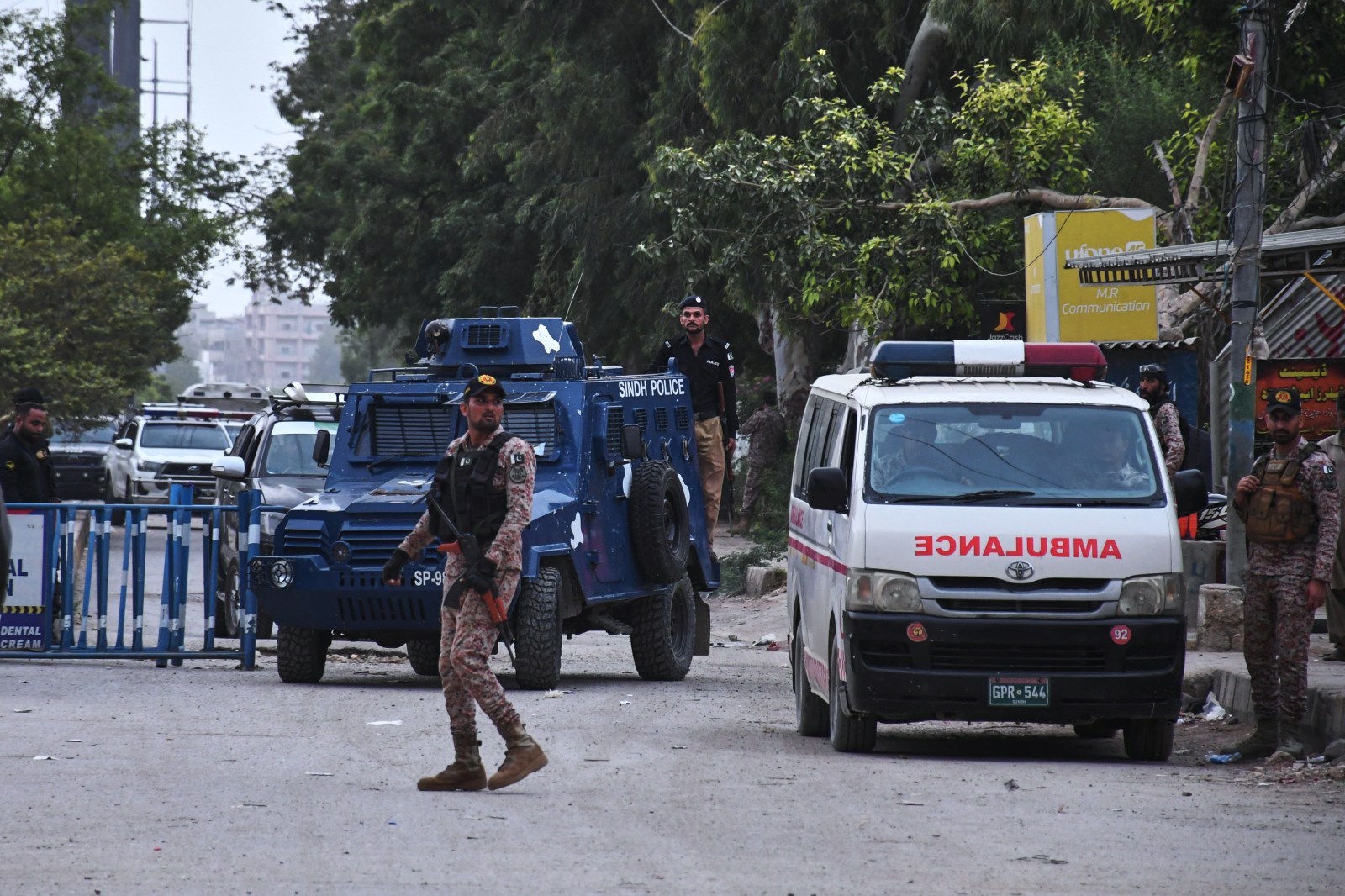 Gun battle at Karachi Rangers compound kills six militants and four personnel