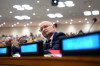 UN Ambassador David Lametti attends a meeting titled 