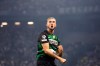 FILE - Sporting's Zeno Debast celebrates after scoring his side's second goal during the Champions League opening phase soccer match between Sporting CP and Lille at the Alvalade stadium in Lisbon, Tuesday, Sept. 17, 2024. (AP Photo/Armando Franca, file)