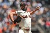San Francisco Giants pitcher Robbie Ray throws to a Atlanta Braves batter during the first inning of a baseball game, Sunday, June 28, 2026, in San Francisco (AP Photo/Justine Willard)