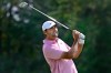 Scottie Scheffler hits off the fifth hole during the final round of the Travelers Championship golf tournament at TPC River Highlands, Sunday, June 28, 2026, in Cromwell, Conn. (AP Photo/Jessica Hill)