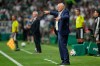 Czechia head coach Miroslav Koubek reacts during the World Cup Group A soccer match between Czechia and Mexico in Mexico City, Wednesday, June 24, 2026. (AP Photo/Fernando Llano)