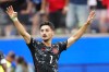 Canada's Stephen Eustáquio (7) celebrates the win over South Africa during second half World Cup Round of 32 soccer, in Los Angeles, on Sunday, June 28, 2026. THE CANADIAN PRESS/Frank Gunn