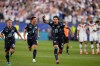 Paraguay's Gustavo Gomez celebrates after winning the World Cup round of 32 soccer match between Germany and Paraguay in Foxborough, Mass., near Boston, Monday, June 29, 2026. (AP Photo/Charles Krupa)