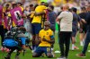 Ecuador's Moises Caicedo celebrates at the end of the World Cup Group E soccer match against Germany in East Rutherford, N.J., near New York, Thursday, June 25, 2026. (AP Photo/Yuki Iwamura)
