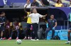 Ecuador head coach Sebastian Beccacece reacts to the action on the pitch during the second half of a World Cup Group E soccer match against Germany in East Rutherford, N.J., near New York, Thursday, June 25, 2026. (AP Photo/Pamela Smith)